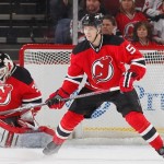 NEWARK, NJ - FEBRUARY 12: Adam Larsson #5 of the New Jersey Devils skates against the Carolina Hurricanes during the game at the Prudential Center on February 12, 2013 in Newark, New Jersey.
PHOTO CREDIT: Andy Marlin/NHLI via Getty Images