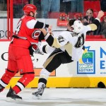 Carolina dropped the Penguins Wednesday night, 4-1 in Raleigh.