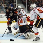 After two impressive wins, Flames fall to Anaheim