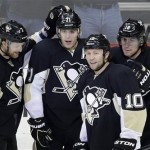 Evgeni Malkin, James Neal, Brenden Morrow, Paul Martin