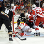 Ducks split with Red Wings in first two games